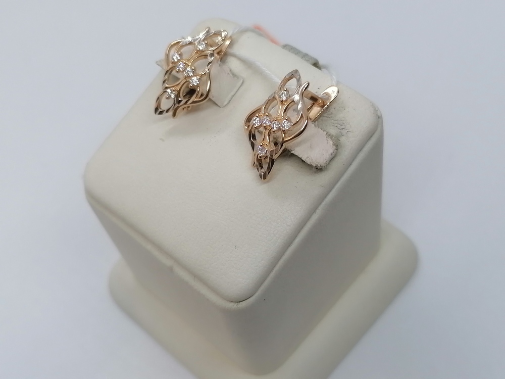 СЕРЬГИ С КАМНЯМИ (Au 585)