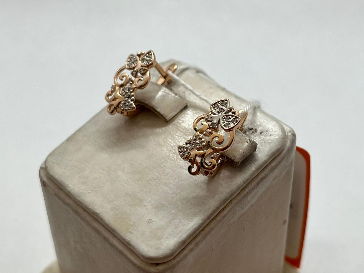 СЕРЬГИ С КАМНЯМИ (Au 585)