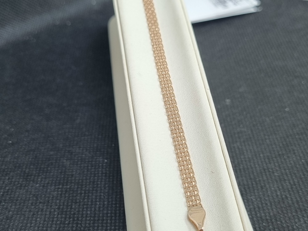 БРАСЛЕТ ПОЛНОВЕСНЫЙ Бисмарк машинный (Au 585)