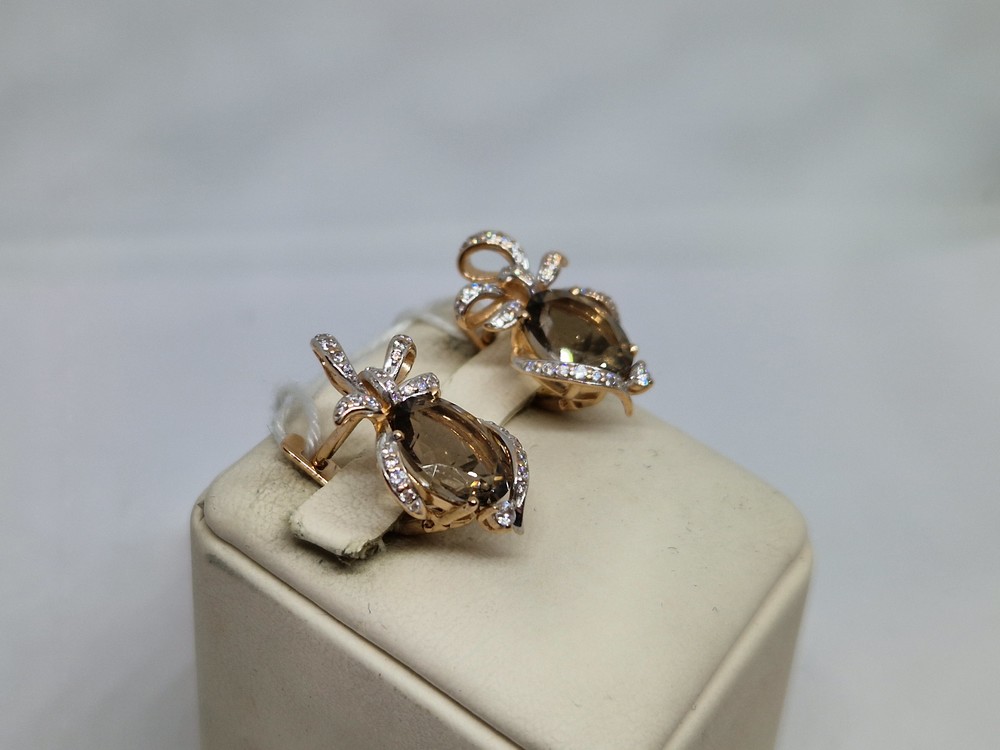 СЕРЬГИ С КАМНЯМИ (Au 585)