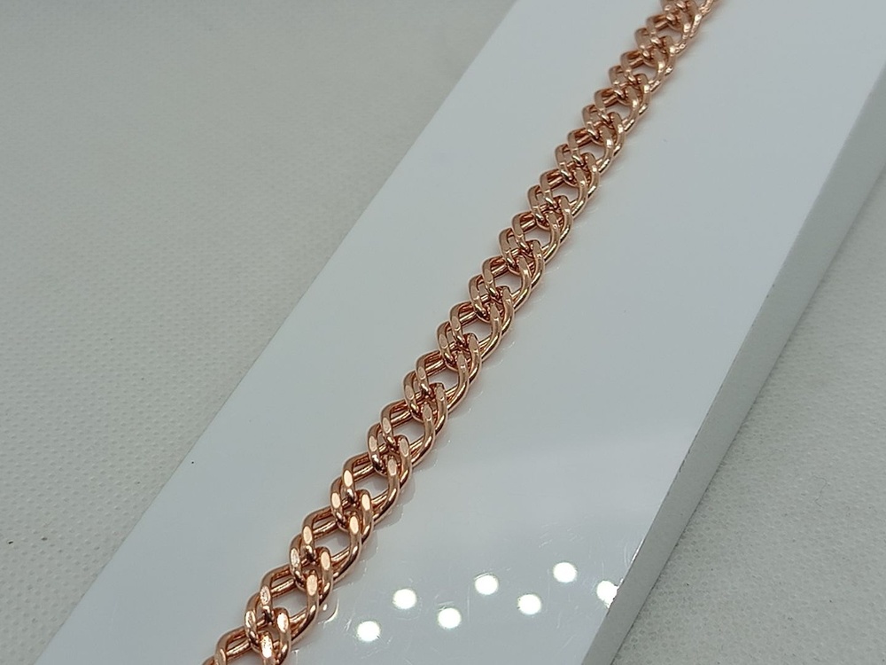 БРАСЛЕТ ПУСТОТЕЛЫЙ Ромб двойной (Au 585)