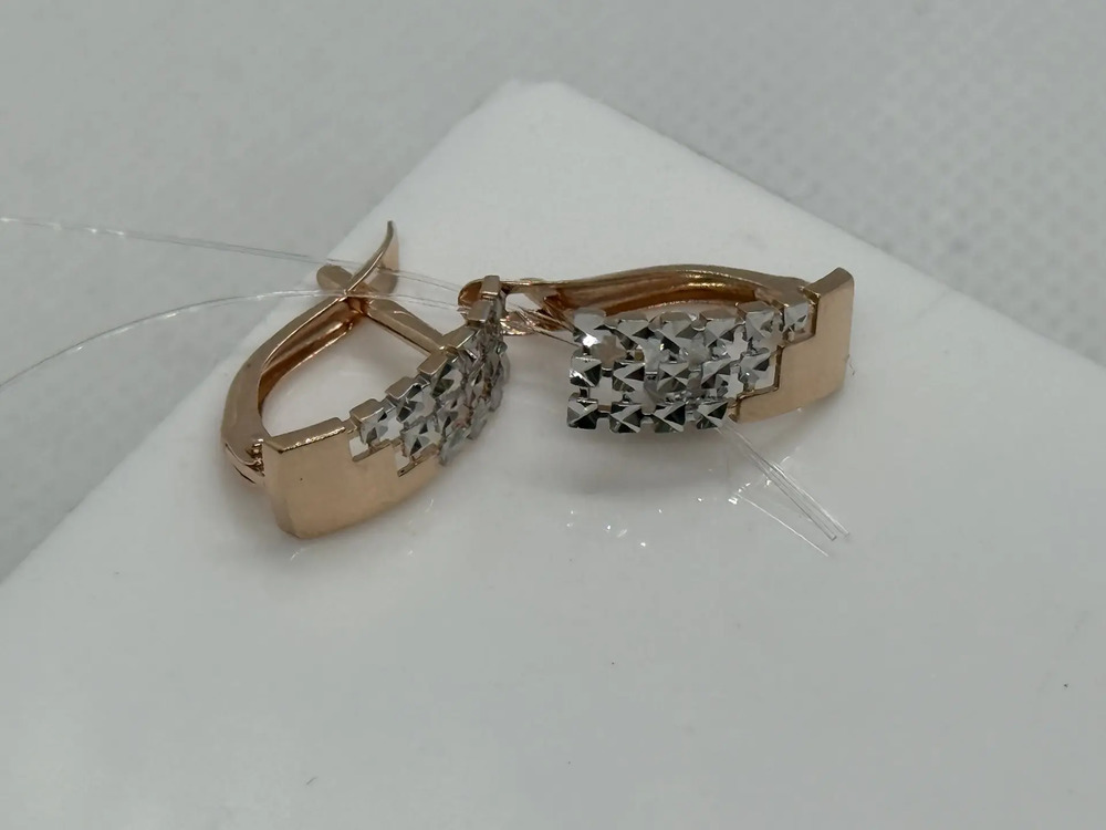 СЕРЬГИ БЕЗ КАМНЯ (Au 585)