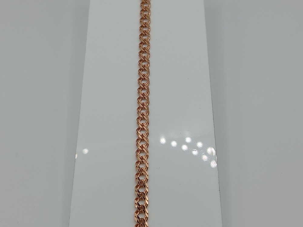 БРАСЛЕТ ПУСТОТЕЛЫЙ Ромб двойной (Au 585)