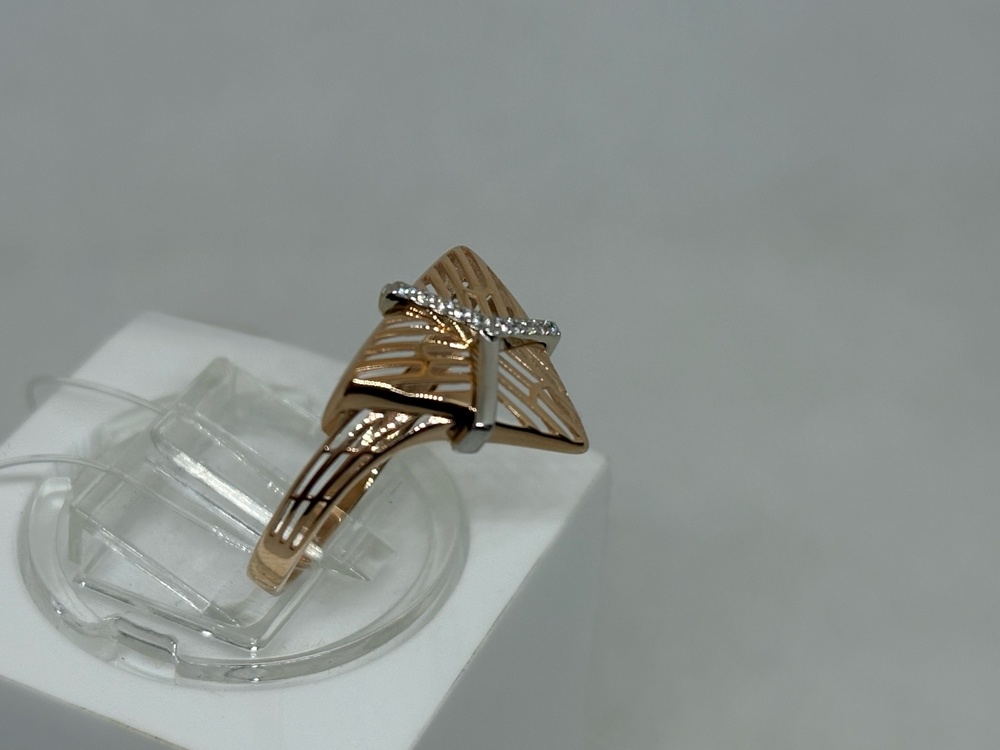 КОЛЬЦО С КАМНЯМИ (Au 585)