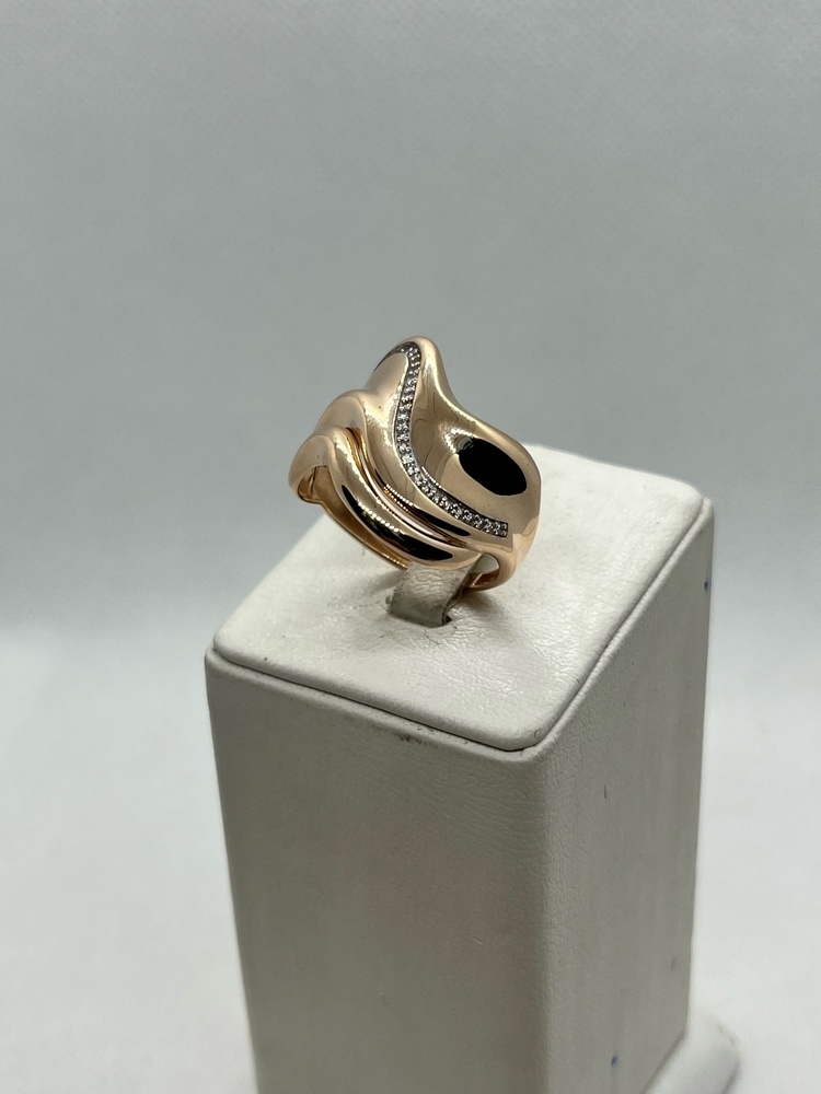 КОЛЬЦО С КАМНЯМИ (Au 585)