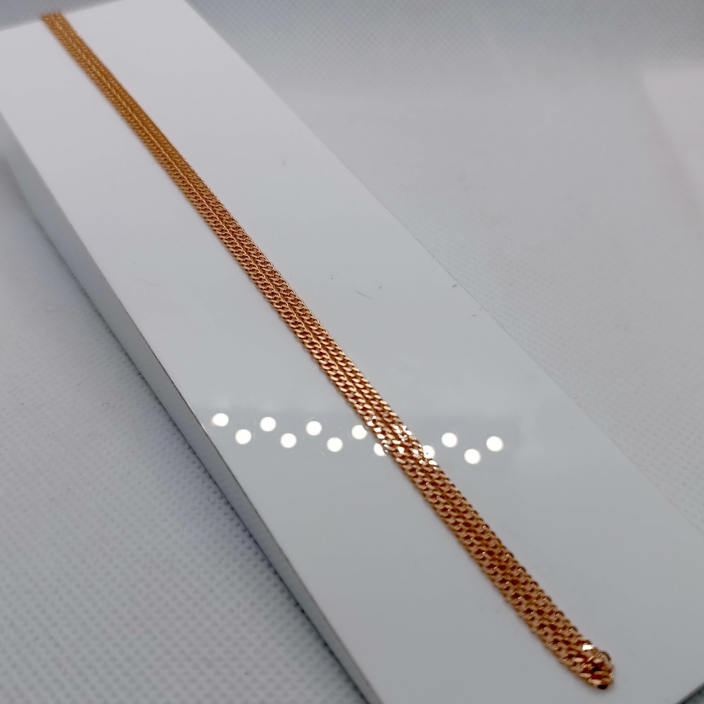 ЦЕПЬ ПОЛНОВЕСНАЯ Ромб двойной (Au 585)