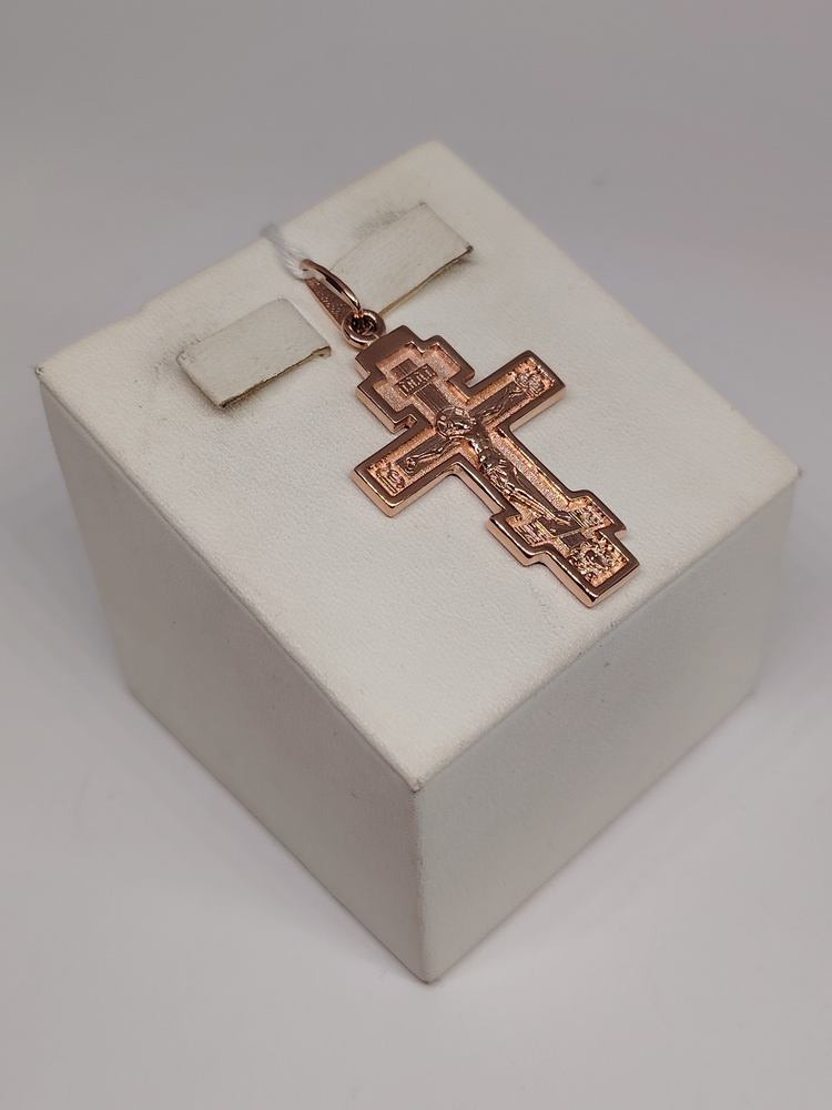 ПОДКБК585 ПОДВЕСКА КРЕСТ БЕЗ КАМНЯ (Au 585)