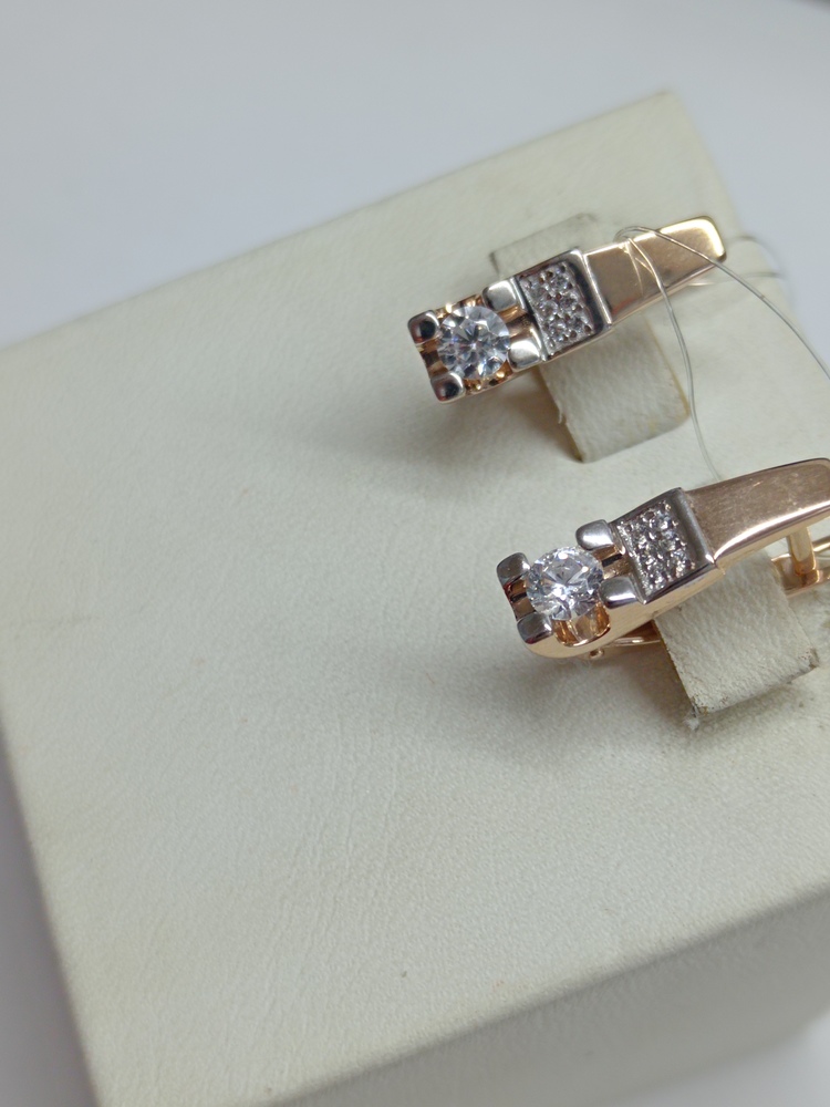 СЕРЬГИ С КАМНЯМИ (Au 585)