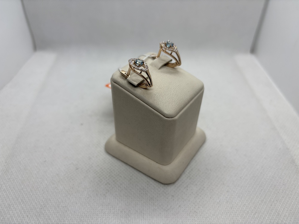 СЕРЬГИ С КАМНЯМИ (Au 585)