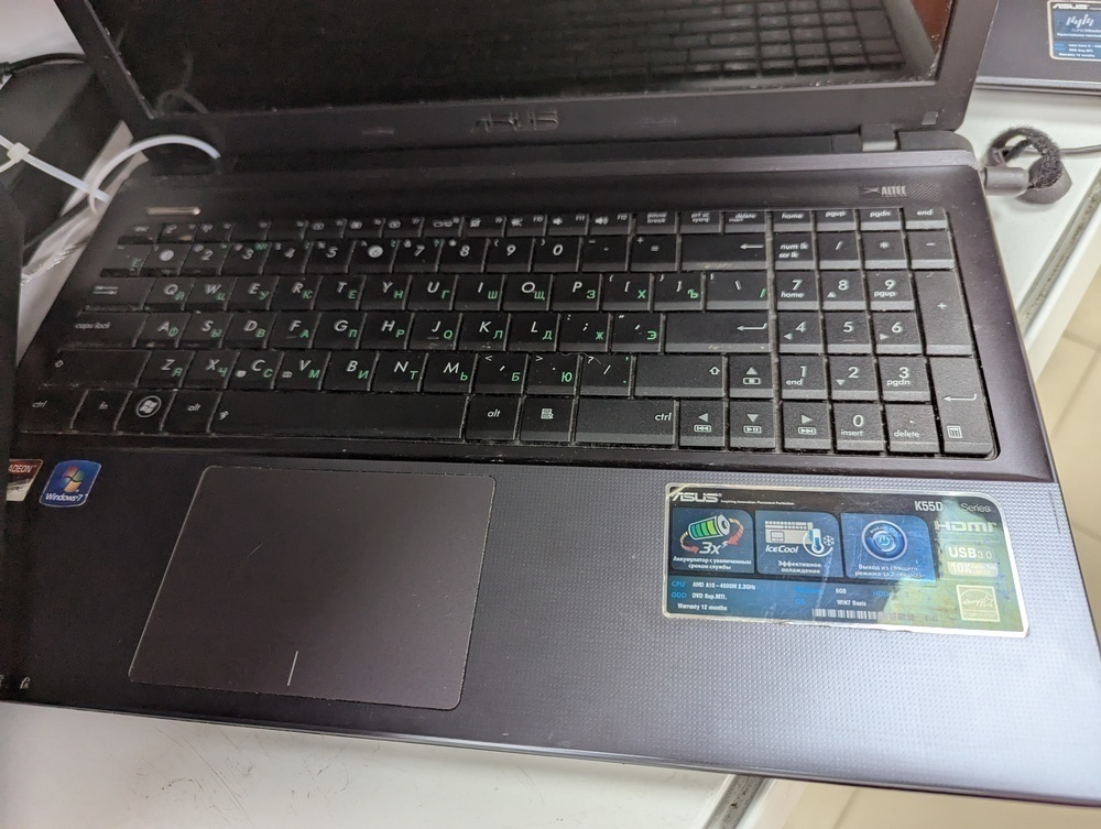 Ноутбук ASUS; A10-4600M, AMD Graphics, 6 Гб, Нет, 1 Tb