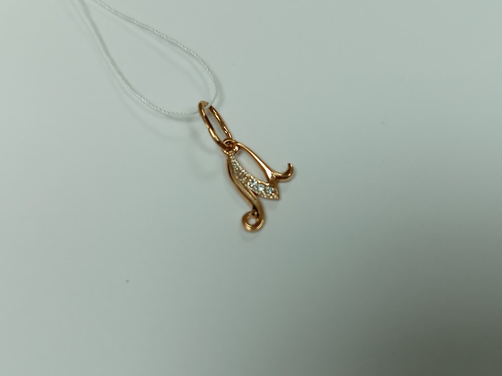 ПОДВЕСКА БУКВА М Au 585