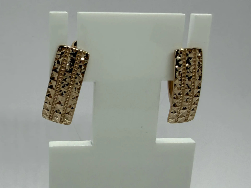 СЕРЬГИ БЕЗ КАМНЯ (Au 585)