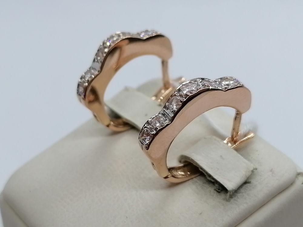 СЕРЬГИ С КАМНЯМИ (Au 585)