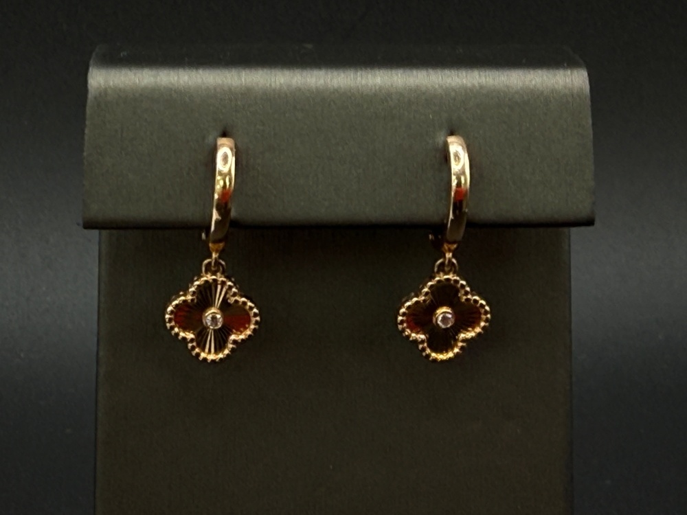 СЕРЬГИ С КАМНЕМ (Au 585)