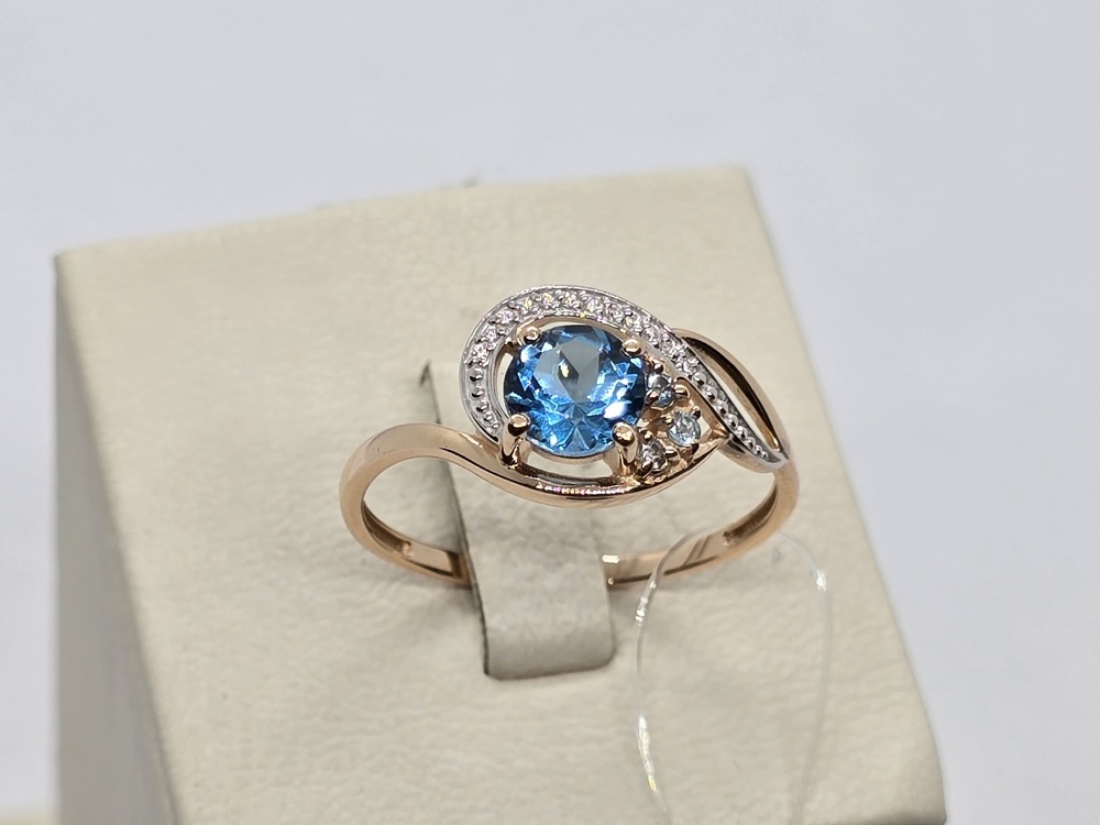 КОЛЬЦО ТОПАЗ (Au 585)