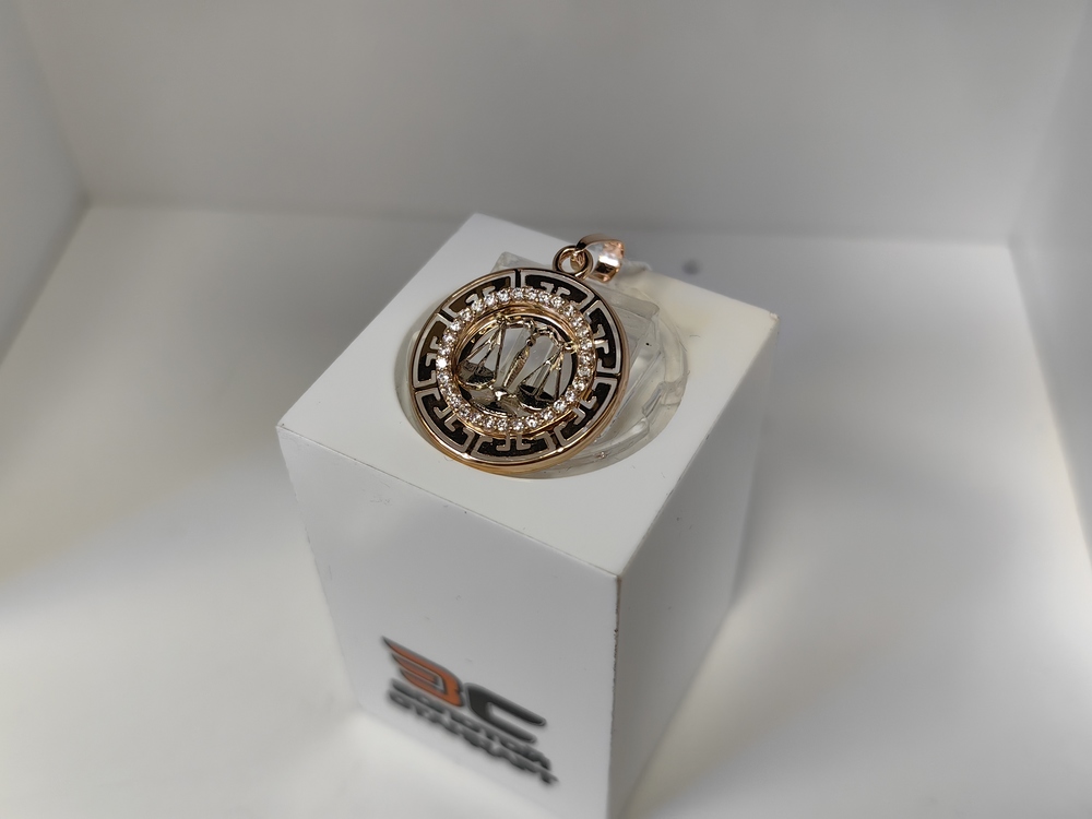 ПОДВЕСКА ЗНАК ЗОДИАКА ВЕСЫ с камнями (Au 585)