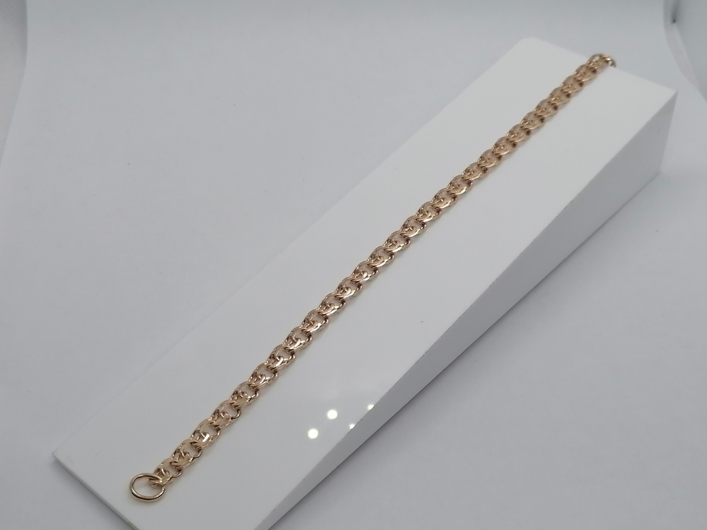 БЛБ585 БРАСЛЕТ ПОЛНОВЕСНЫЙ Бисмарк (Au 585)