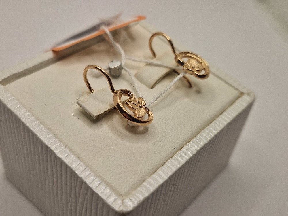 СЕРЬГИ БЕЗ КАМНЯ (Au 585)