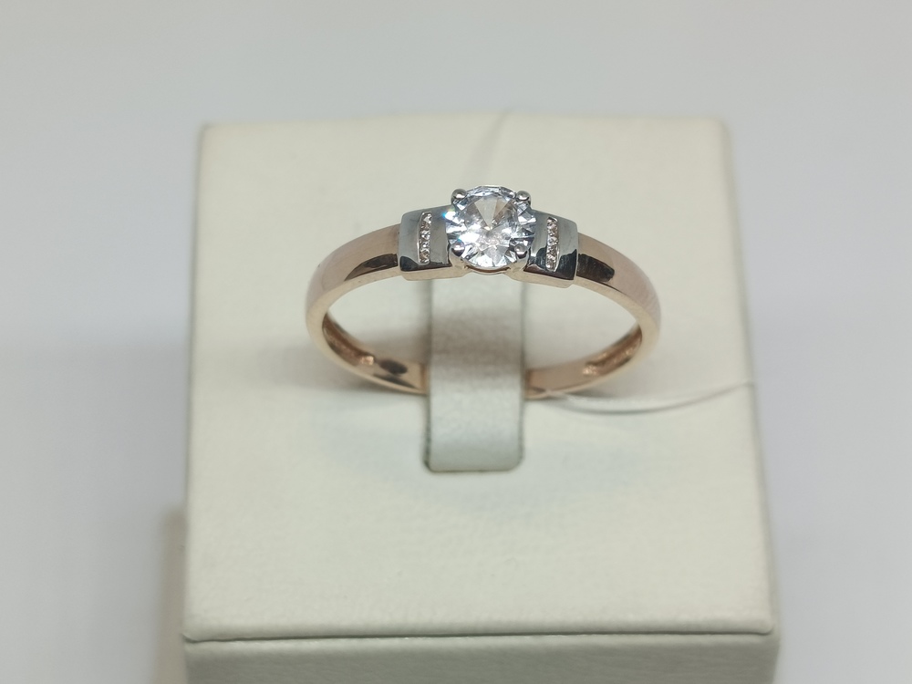 КОЛЬЦО С КАМНЯМИ (Au 585)