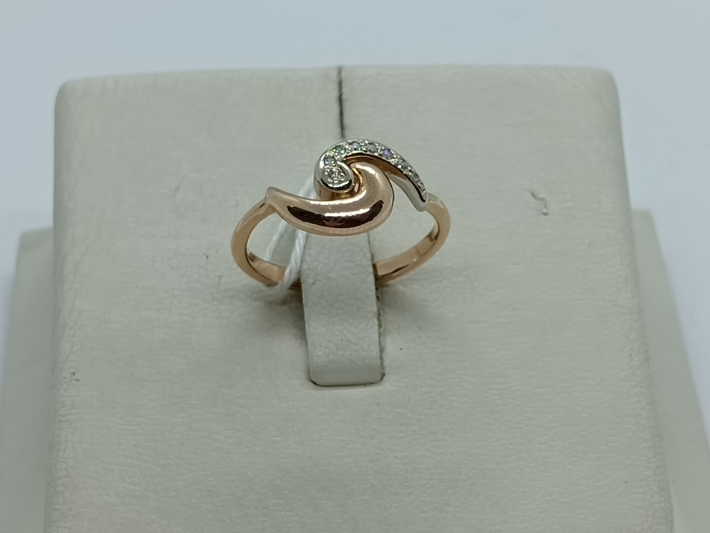 КОЛЬЦО С КАМНЯМИ (Au 585)