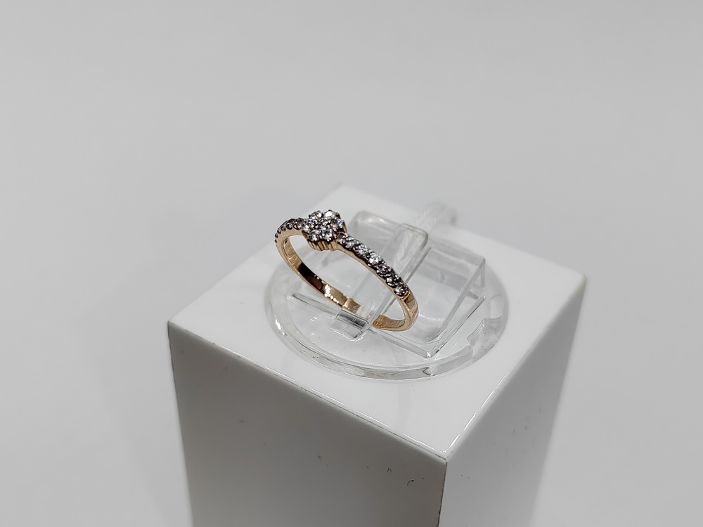 КОЛЬЦО С КАМНЯМИ (Au 585)