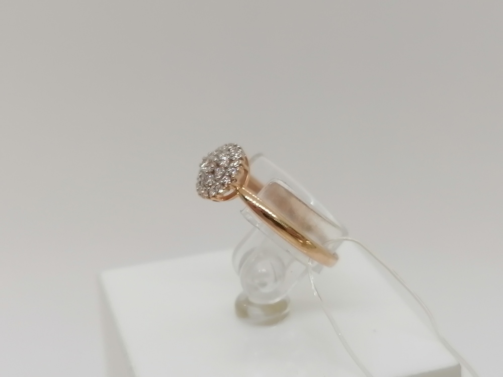 КОЛЬЦО С КАМНЯМИ (Au 585)