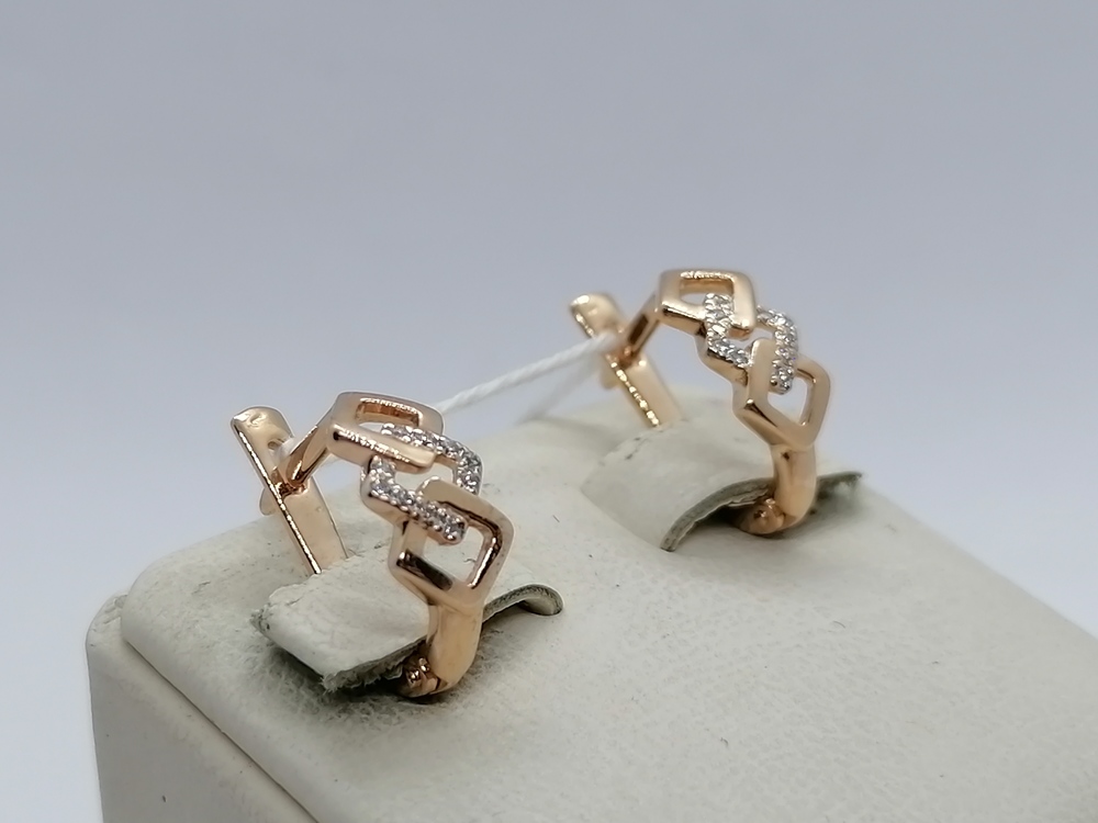 СЕРЬГИ С КАМНЯМИ (Au 585)