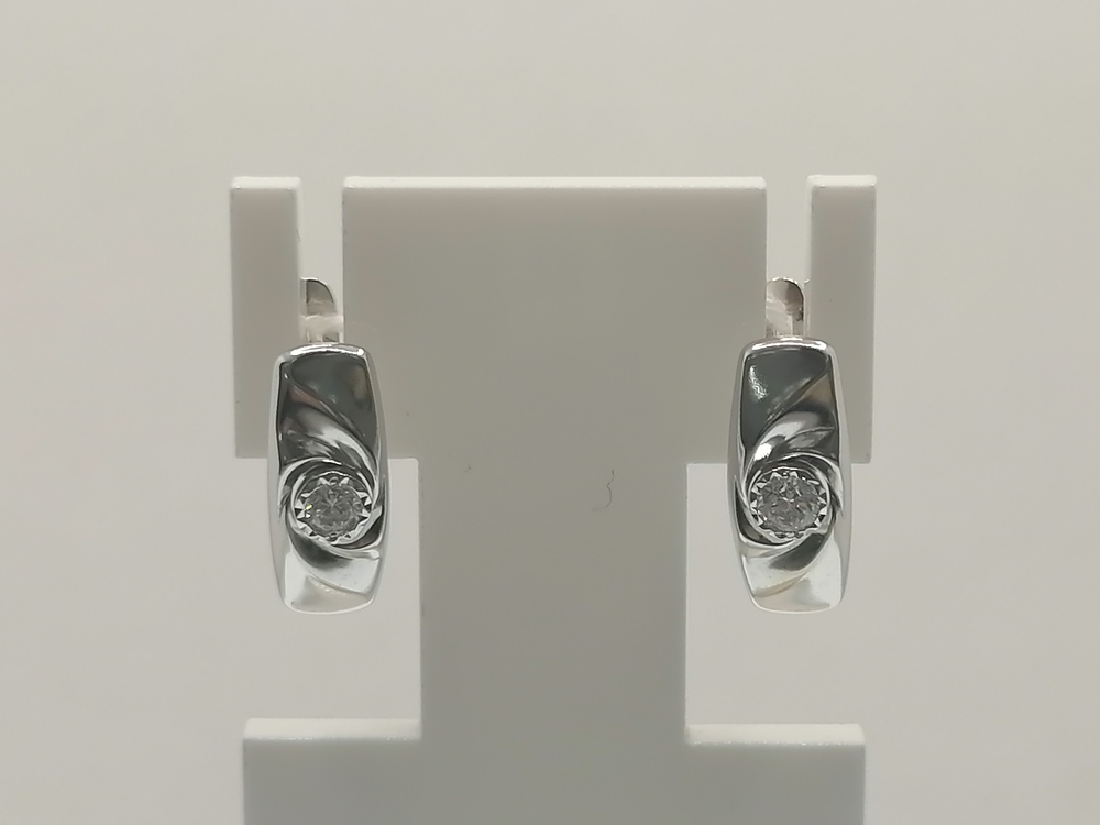 СЕРЬГИ С КАМНЕМ (Au 585)