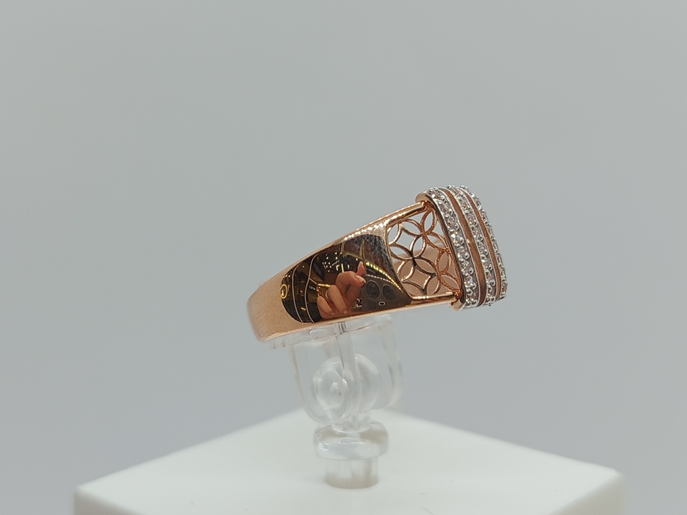 КОЛЬЦО С КАМНЯМИ (Au 585)