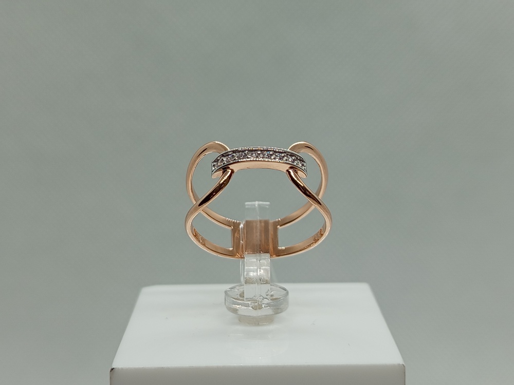 КОЛЬЦО С КАМНЯМИ (Au 585)