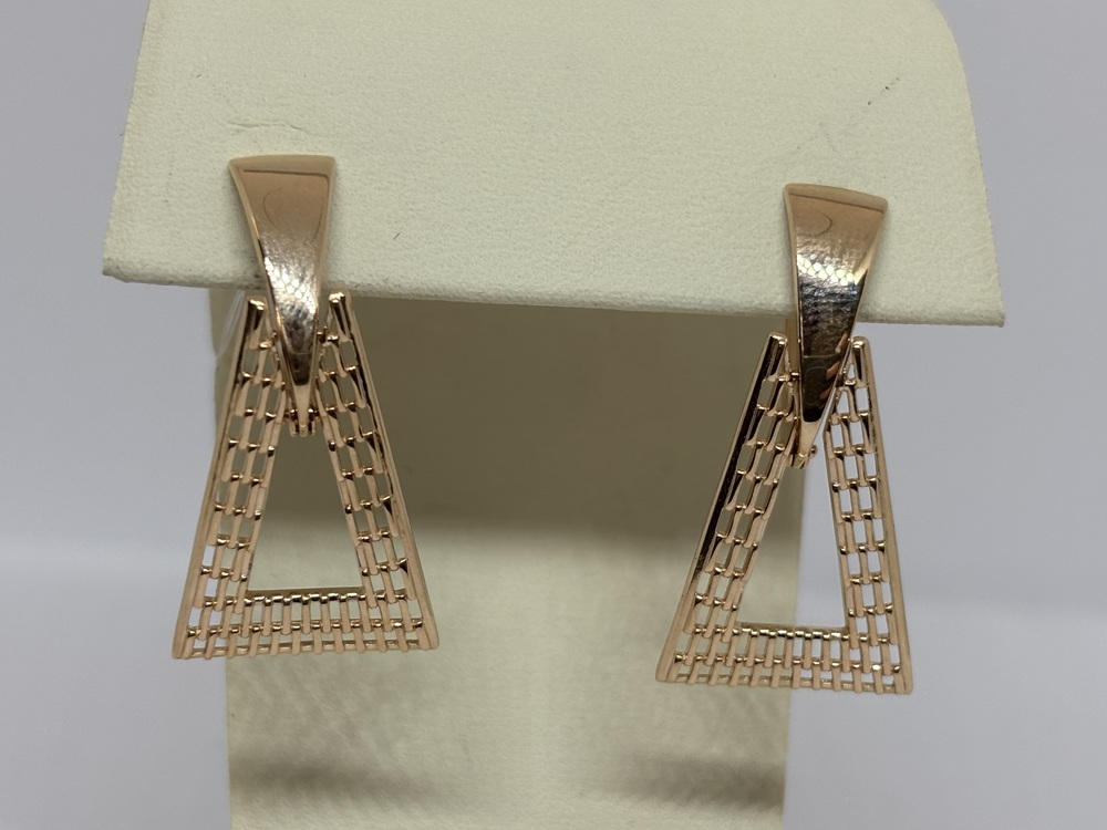 СЕРЬГИ БЕЗ КАМНЯ (Au 585)