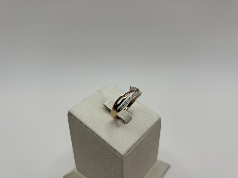 КОЛЬЦО С КАМНЯМИ (Au 585)