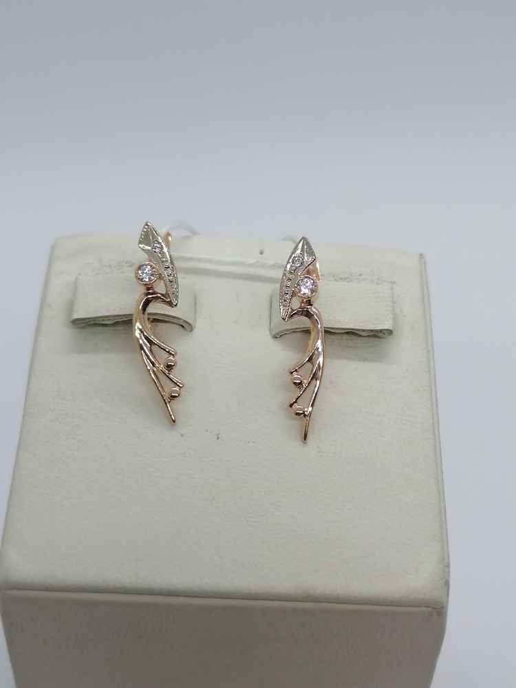 СЕРЬГИ С КАМНЯМИ (Au 585)