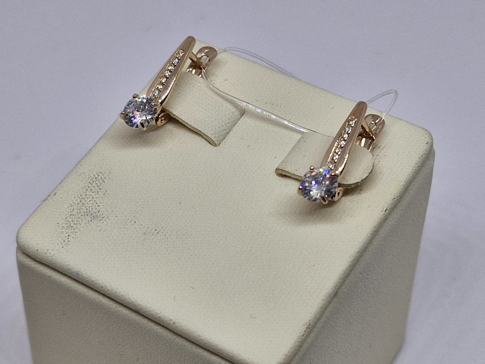 СЕРЬГИ С КАМНЯМИ (Au 585)