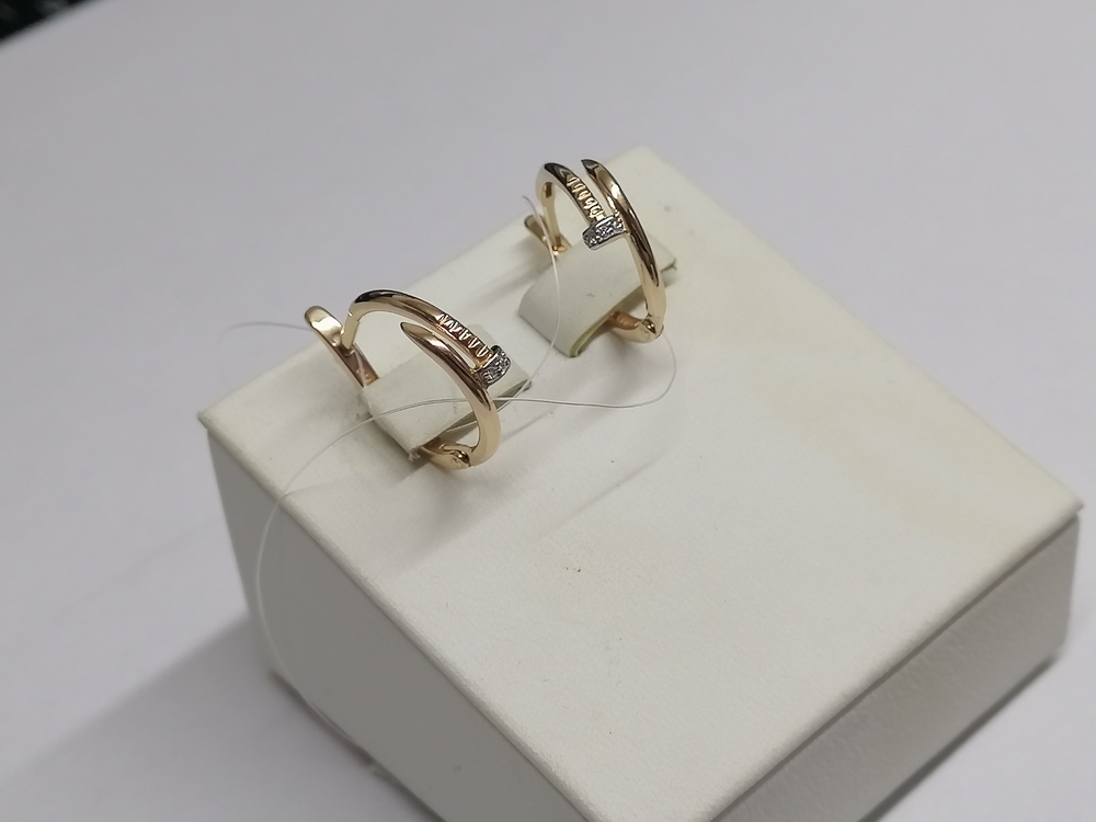 СЕРЬГИ С КАМНЯМИ (Au 585)