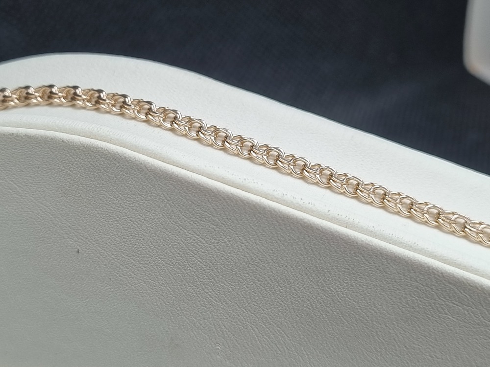 БЛБ585 БРАСЛЕТ ПОЛНОВЕСНЫЙ Бисмарк (Au 585)