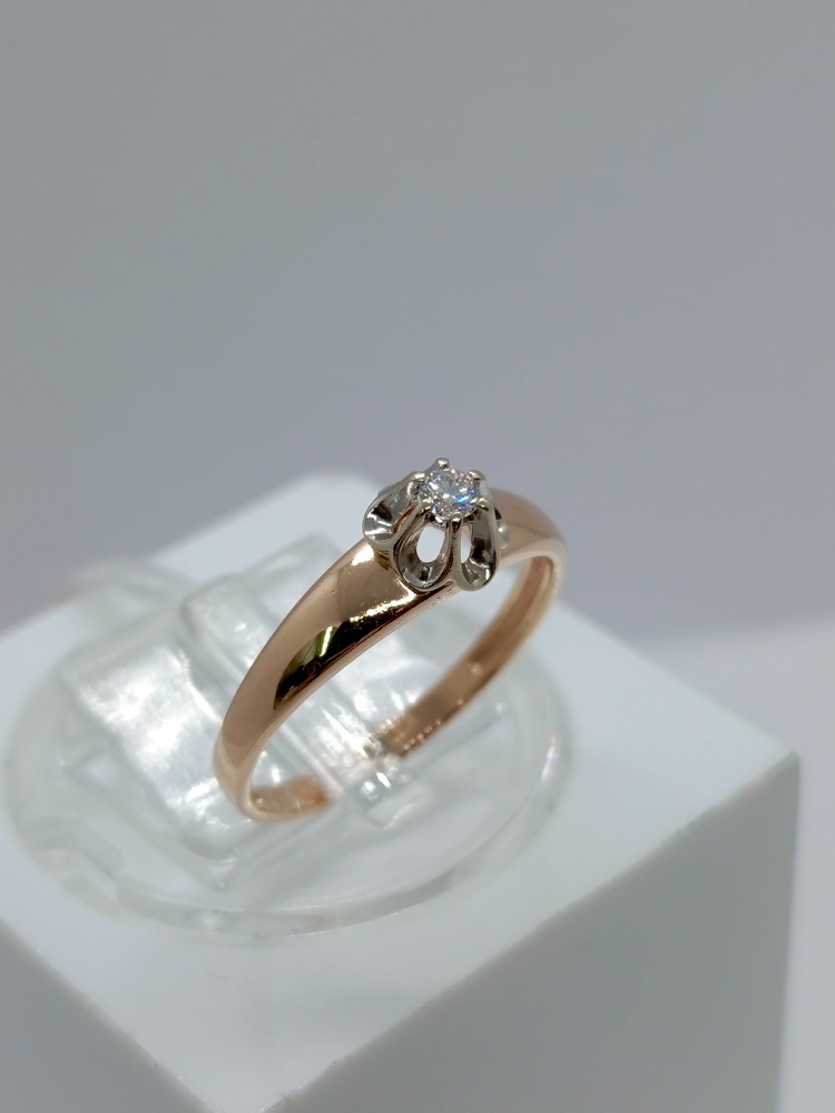 КОЛЬЦО БРИЛЛИАНТ Au 585