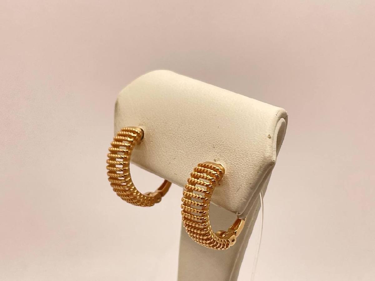 СЕРЬГИ БЕЗ КАМНЯ (Au 585)