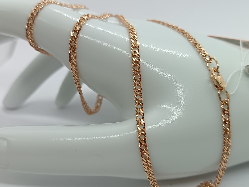 ЦЛР2585 ЦЕПЬ ПОЛНОВЕСНАЯ Ромб двойной (Au 585)