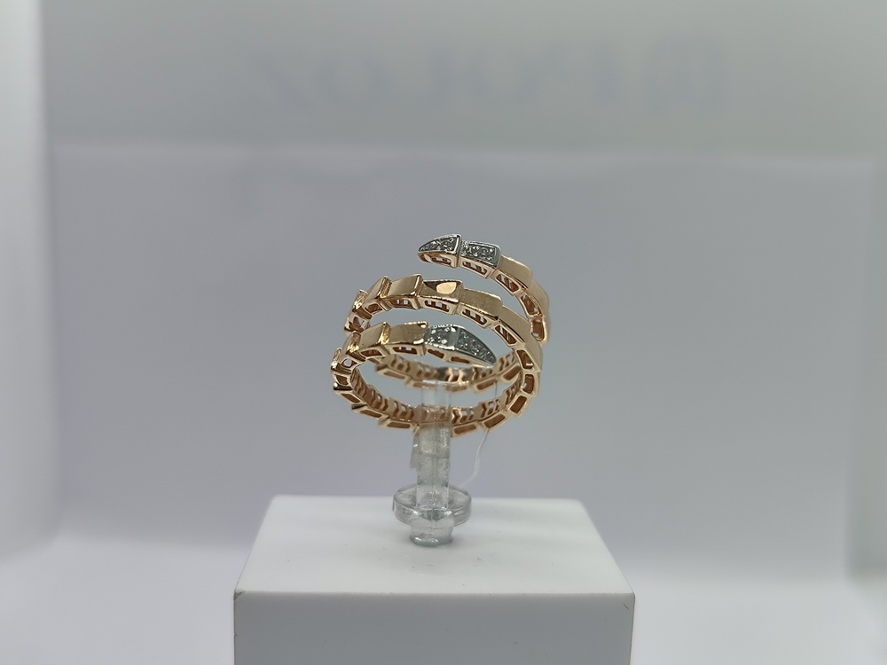 КОЛЬЦО С КАМНЯМИ (Au 585)