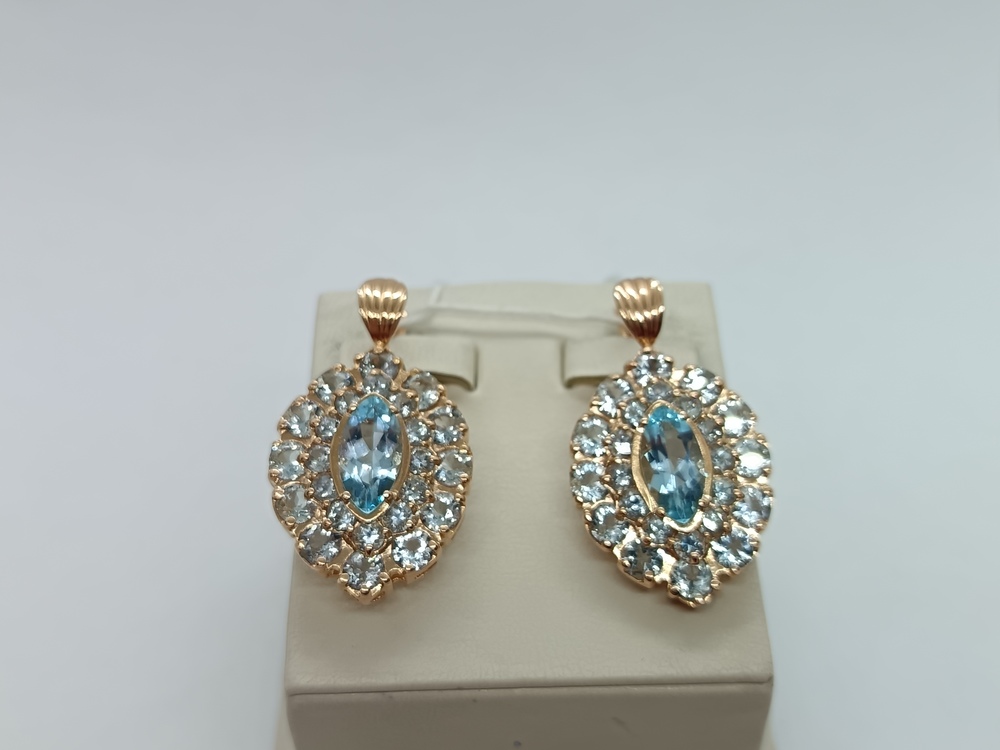 СЕРЬГИ С КАМНЯМИ (Au 585)