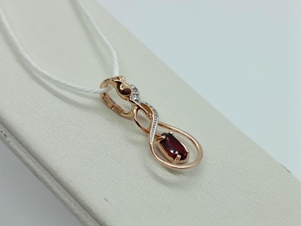 ПОДКМИ585 ПОДВЕСКА С КАМНЯМИ (Au 585)