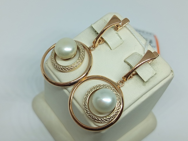 СЕРЬГИ С КАМНЕМ (Au 585)