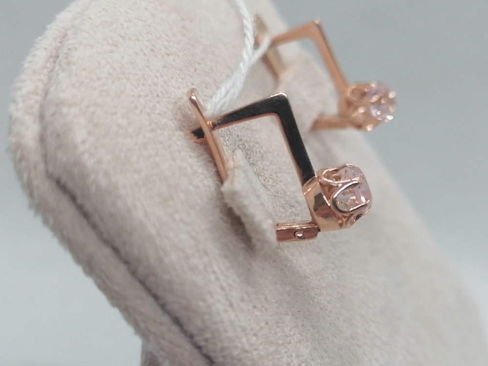 СЕРЬГИ С КАМНЕМ (Au 583)