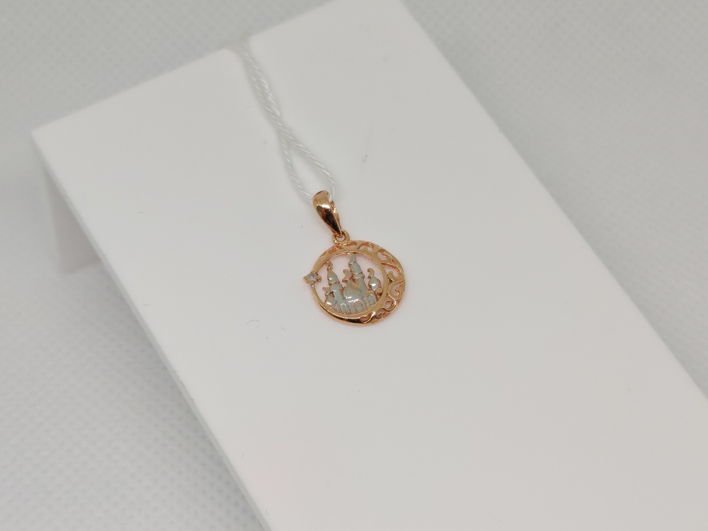 ПОДВЕСКА МЕЧЕТЬ С КАМНЕМ (Au 585)