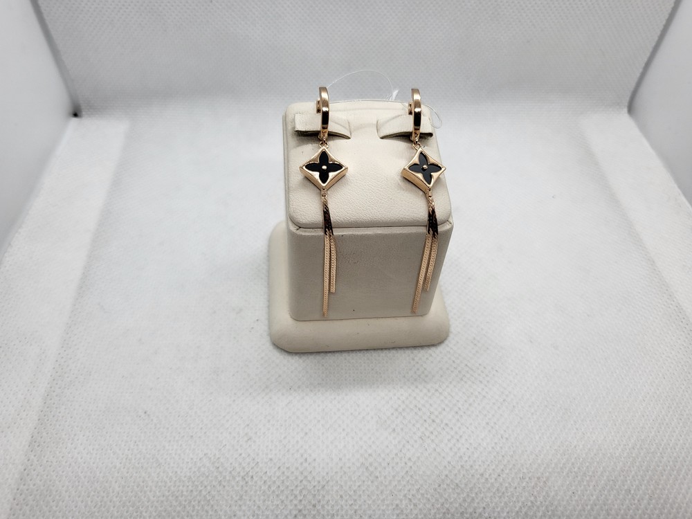 СЕРЬГИ С КАМНЕМ (Au 585)