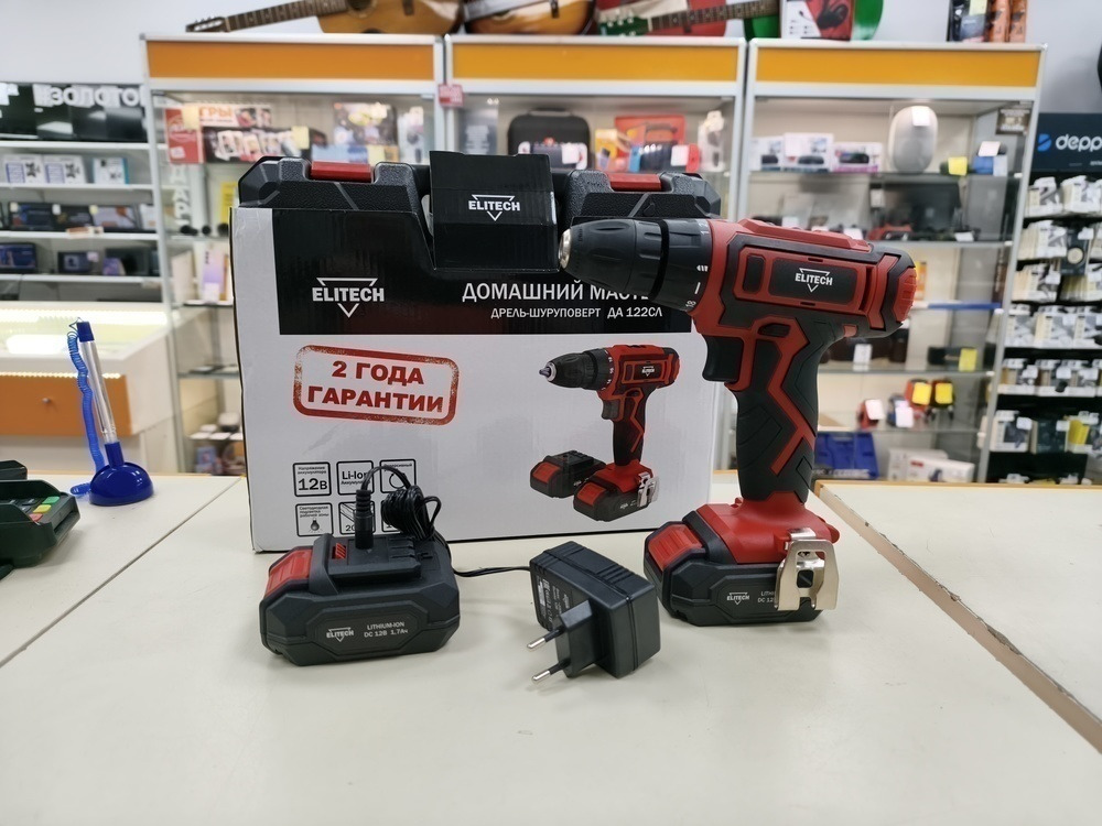 Шуруповерт Elitech ДА 122СЛ