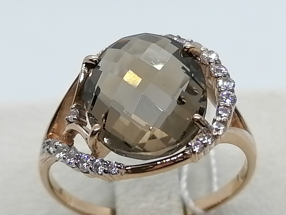 КОЛЬЦО С КАМНЯМИ (Au 585)