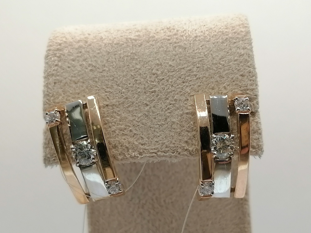 СЕРЬГИ С КАМНЯМИ (Au 585)