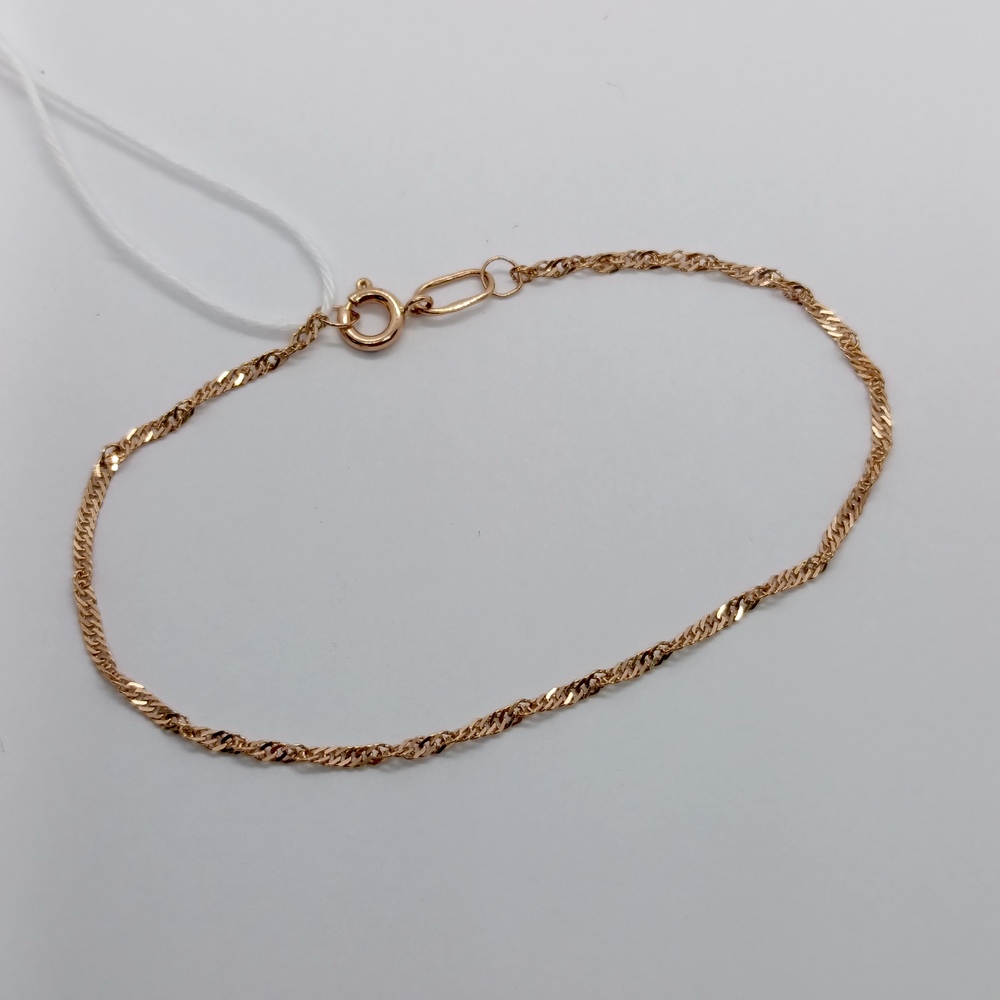 БРАСЛЕТ ПОЛНОВЕСНЫЙ Сингапур Au 585